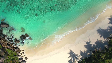Drone of anse forbans, bird view in beach corner
